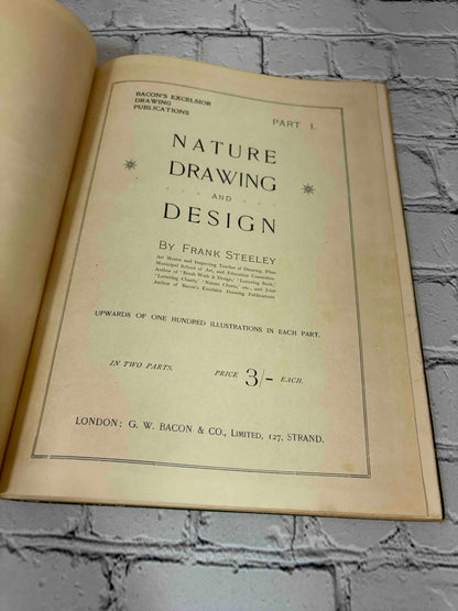 Nature Drawing and Design by Frank Steeley, G. W. Bacon & Co. hardcover - title page