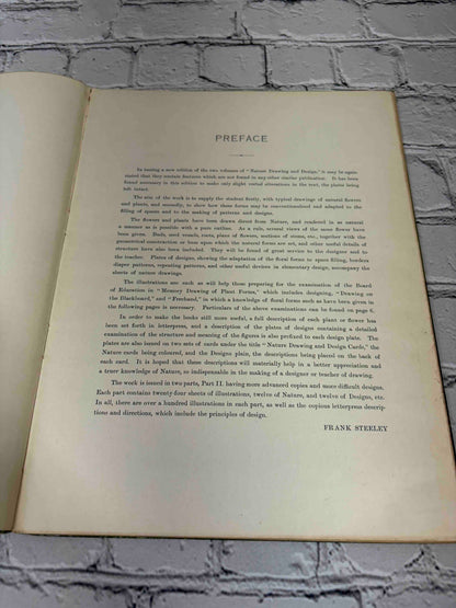 Nature Drawing and Design by Frank Steeley, G. W. Bacon & Co. hardcover - preface
