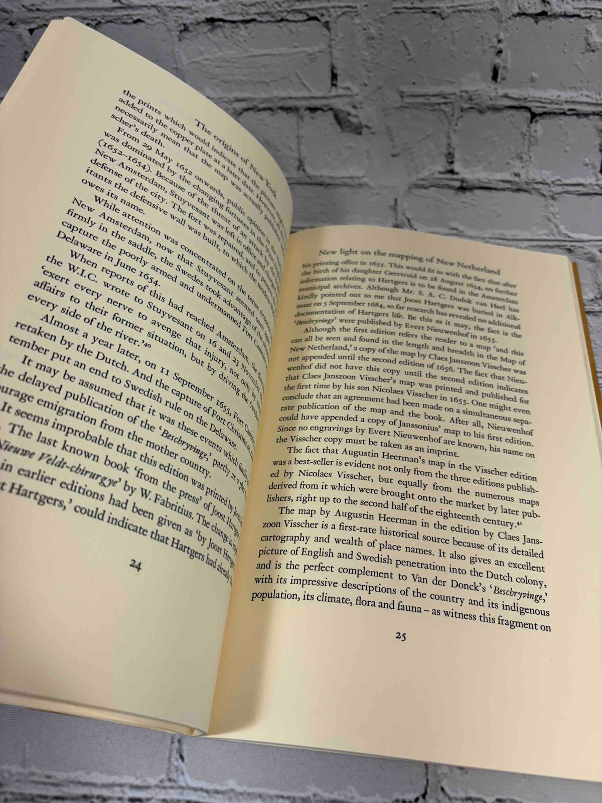 The Origins of New York by Günther Schilder, 1988 Edition Seefeld paperback - text pages 24-25