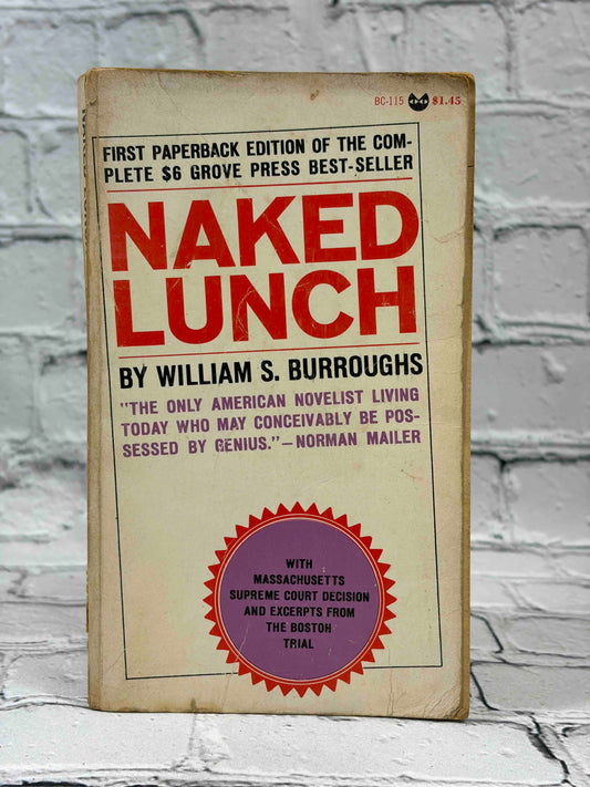 Naked Lunch by William S. Burroughs, 1966 Grove Press paperback - front cover