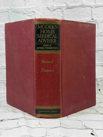 Modern Home Medical Adviser by Morris Fishbein, 1942 Doubleday, Doran & Company hardcover - spine and boards