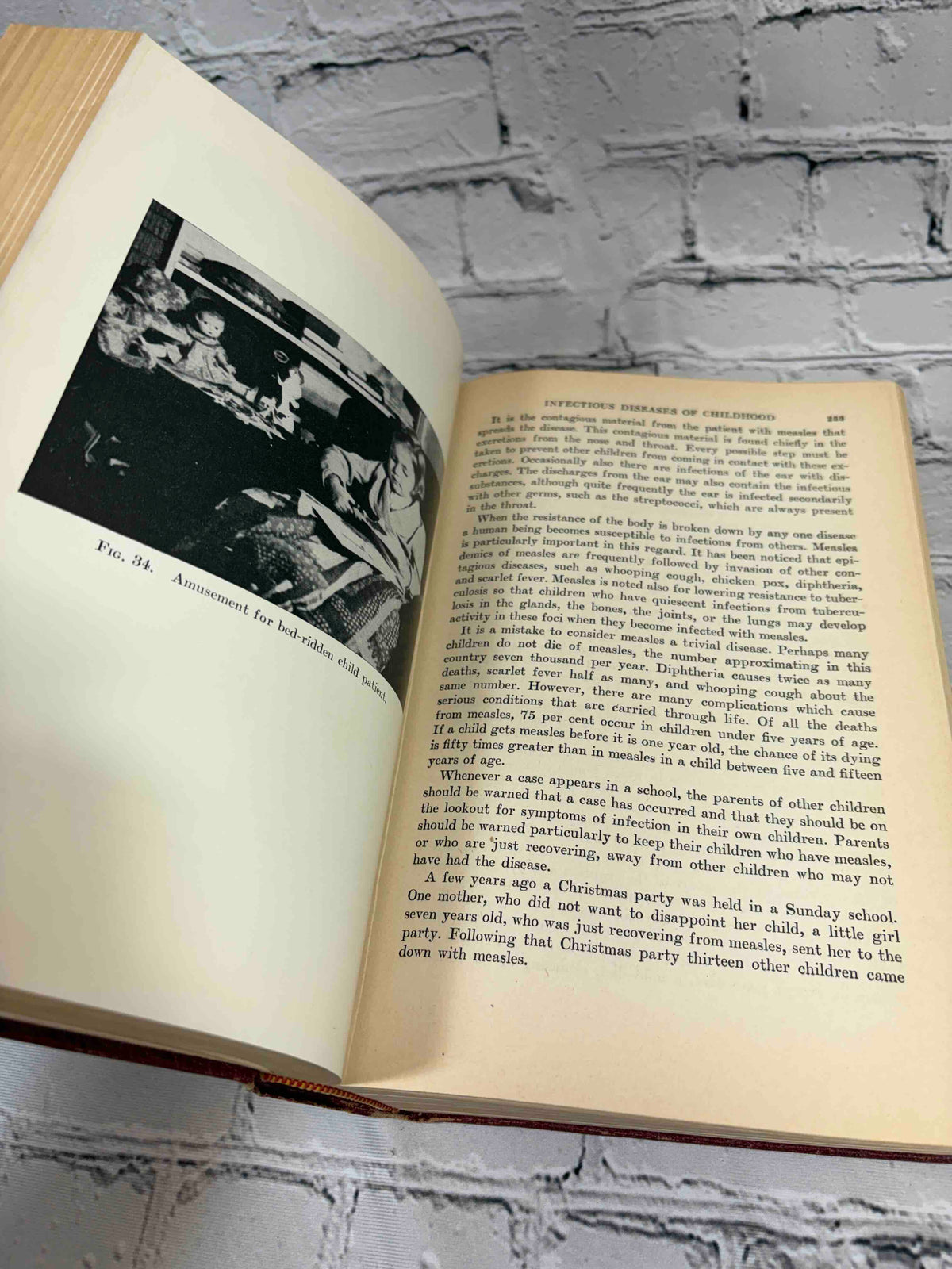 Modern Home Medical Adviser by Morris Fishbein, 1942 Doubleday, Doran & Company hardcover - Fig. 34 and text (p. 253)