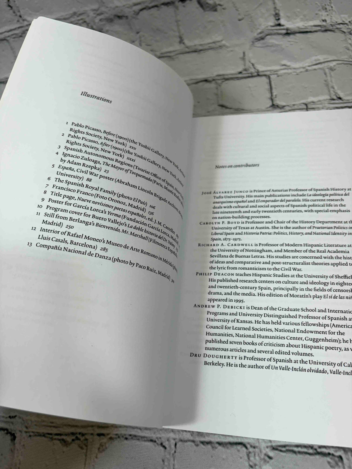 The Cambridge Companion to Modern Spanish Culture by David T. Gies, 2005 Cambridge University Press paperback - list of illustrations and notes on contributors
