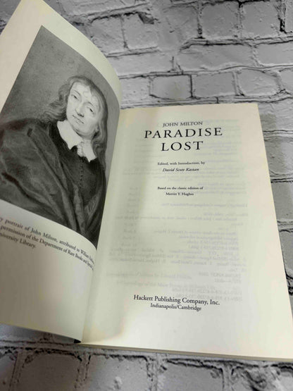 Paradise Lost by John Milton, 2015 Hackett Publishing Company paperback - frontispiece and title page