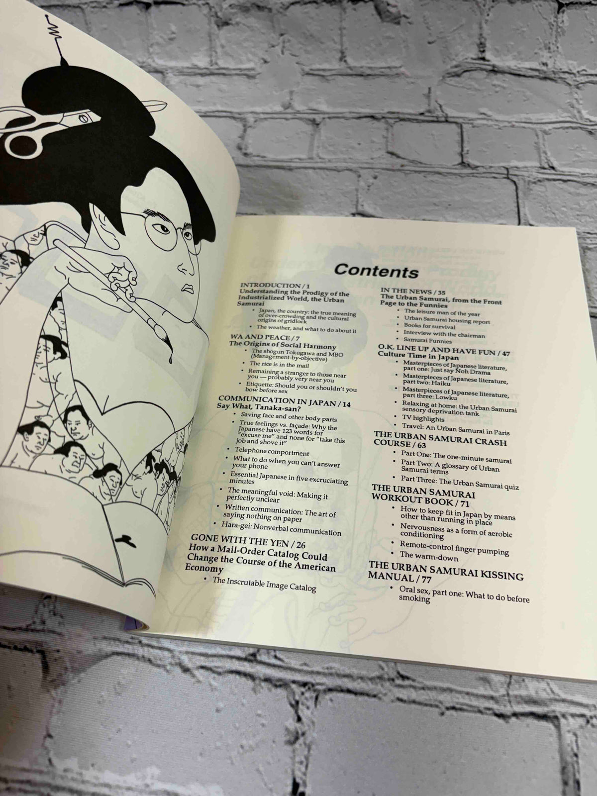 The Way of the Urban Samurai by Kasumi, 1992 Charles E. Tuttle Company paperback - contents