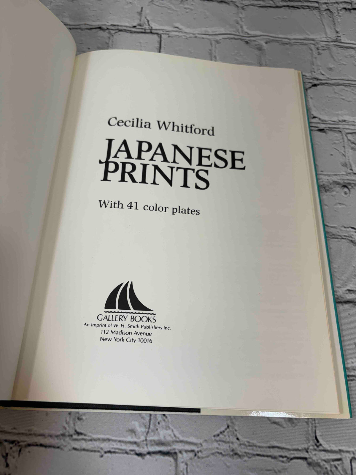 Japanese Prints by Cecilia Whitford, 1983 Gallery Books hardcover - title page