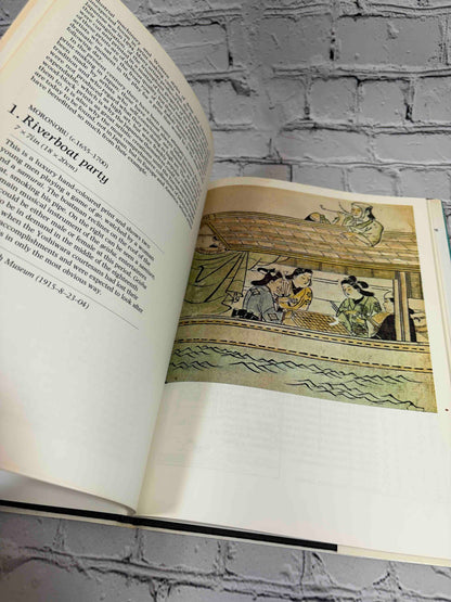 Japanese Prints by Cecilia Whitford, 1983 Gallery Books hardcover - color plate 1, Moronobu