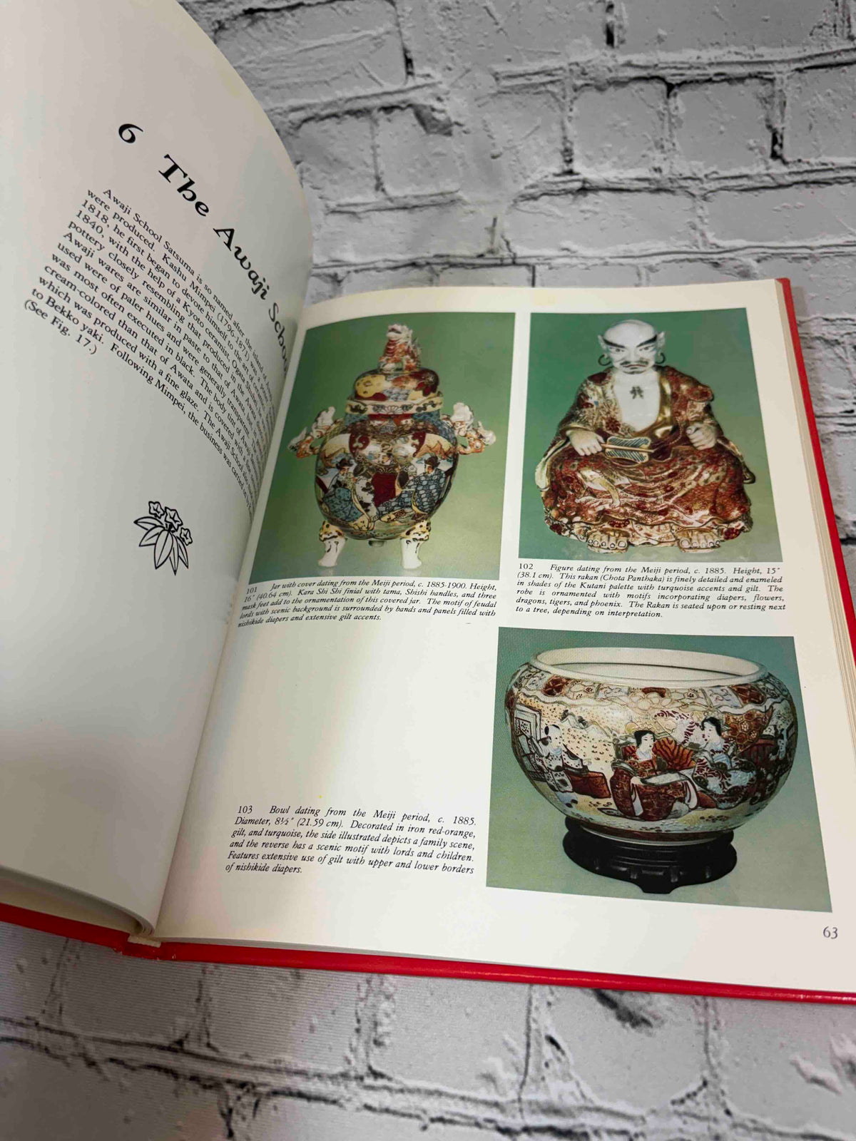 Treasury of Satsuma by Sandra Andacht, 1981 Wallace-Homestead Book Company hardcover - Awaji School color plates