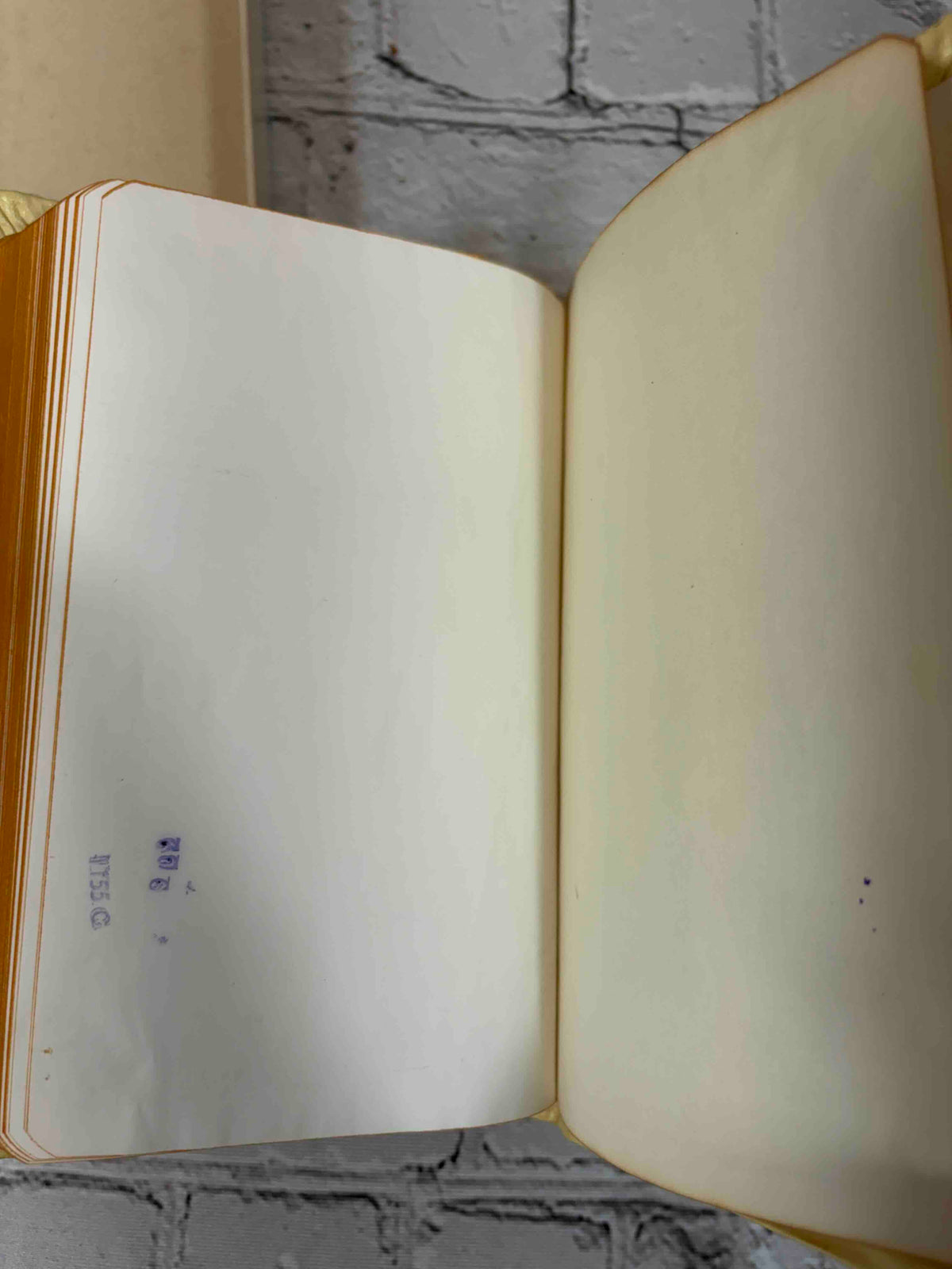Holy Bible Illustrated (World Young Folks' Text No. 606), The World Publishing Company hardcover - rear blank with stamped binder's codes