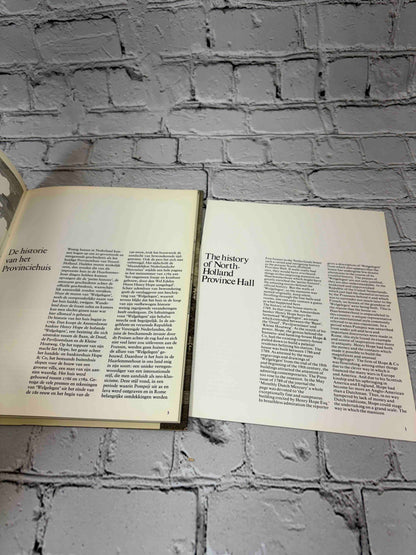 Provinciehuis Noord-Holland by Noortje de Roy van Zuydewijn, Provinciaal Bestuur van Noord-Holland hardcover - Dutch text page and English translation booklet