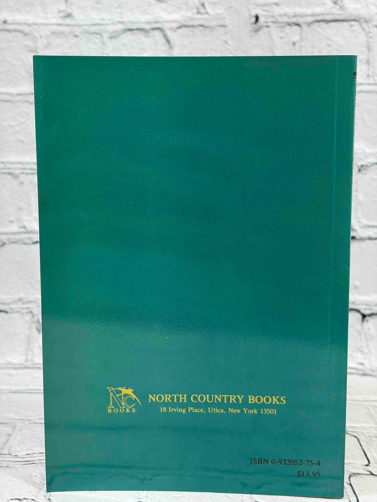 Trees and Shrubs of the Adirondacks by William K. Chapman, 1990 North Country Books paperback - rear cover