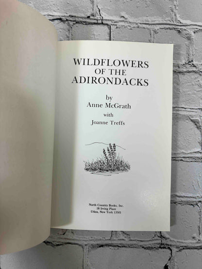 Wildflowers of the Adirondacks by Anne McGrath, 1990 North Country Books paperback - title page