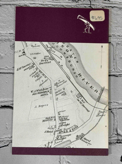 History in the Mapping by Paul G. Bourcier, 1986 Adirondack Museum paperback - rear cover with price sticker