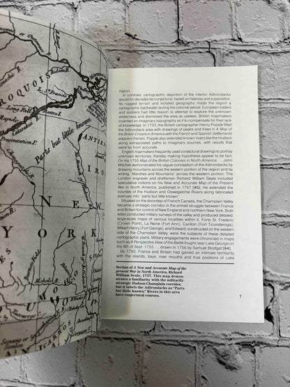 History in the Mapping by Paul G. Bourcier, 1986 Adirondack Museum paperback - map and text pages