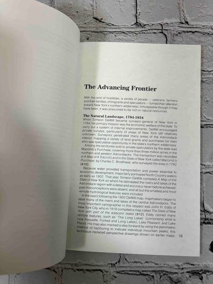 History in the Mapping by Paul G. Bourcier, 1986 Adirondack Museum paperback - chapter opening, The Advancing Frontier