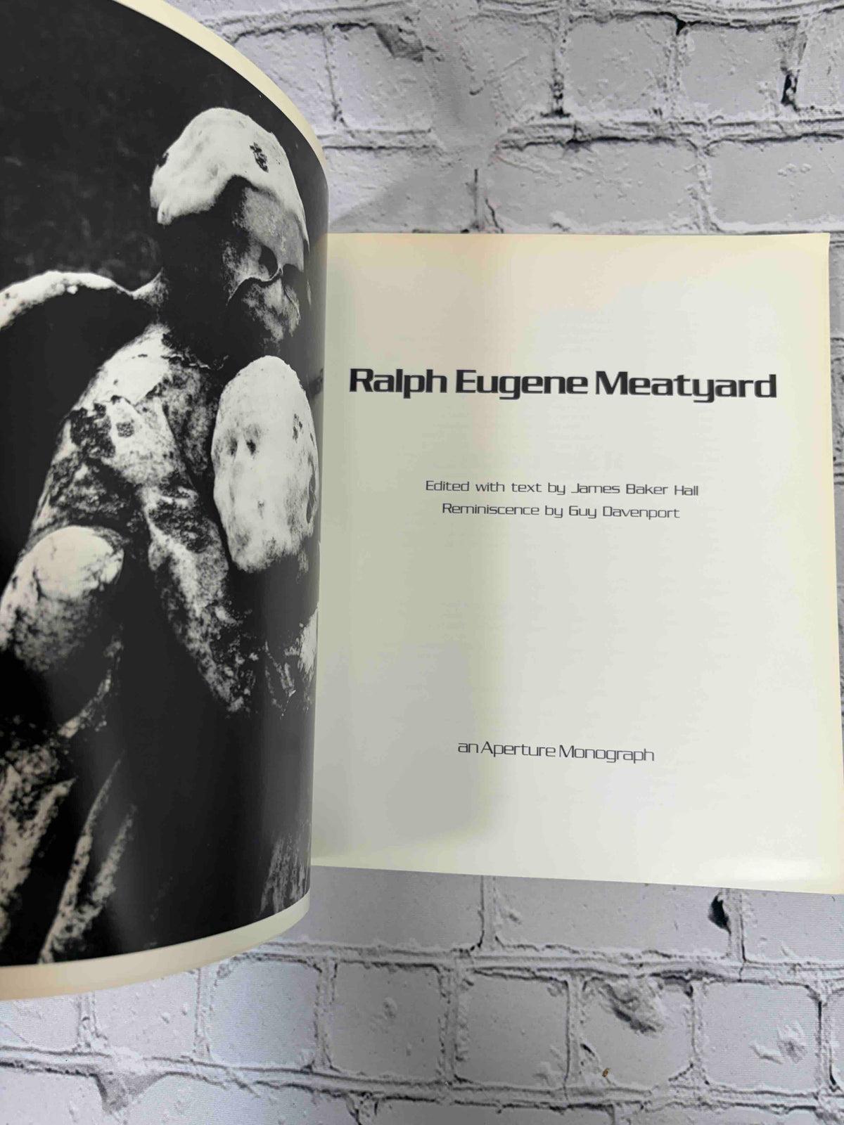 Ralph Eugene Meatyard: An Aperture Monograph, 1974 Aperture paperback - frontispiece and title page