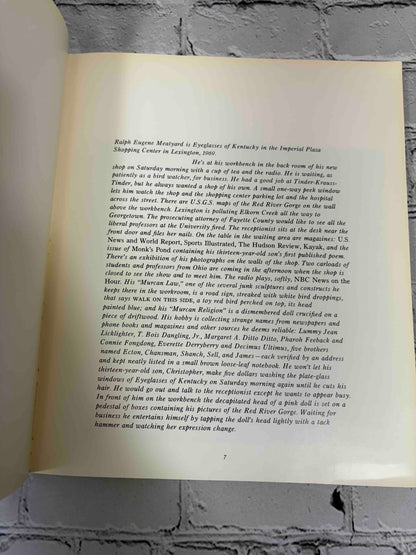 Ralph Eugene Meatyard: An Aperture Monograph, 1974 Aperture paperback - text page 7