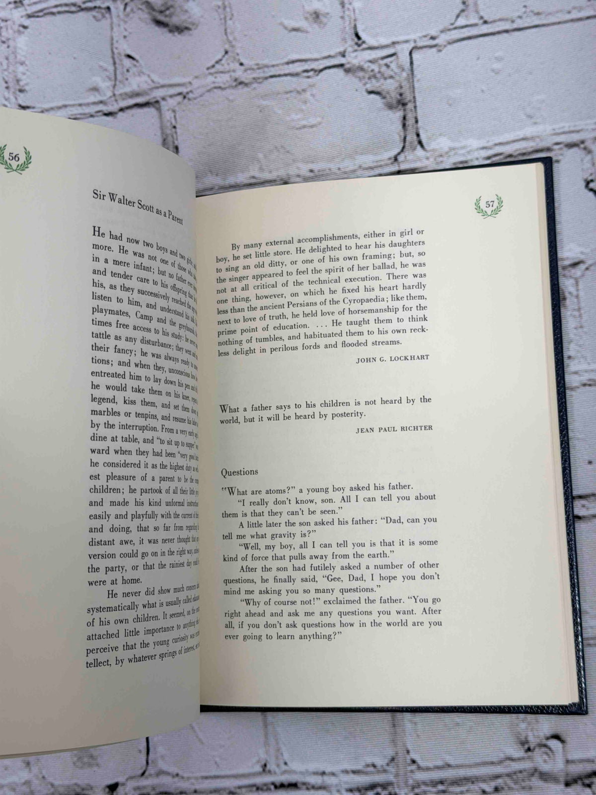 Laurels for Father by Ralph L. Woods, 1967 C. R. Gibson Company hardcover - sample pages
