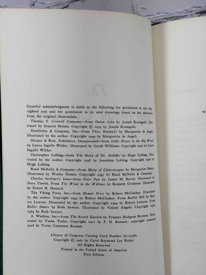 The Storybook Cookbook by Carol MacGregor, 1967 Doubleday hardcover - copyright page
