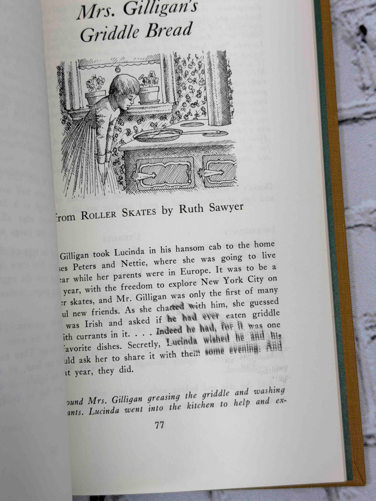 The Storybook Cookbook by Carol MacGregor, 1967 Doubleday hardcover - illustrated recipe page