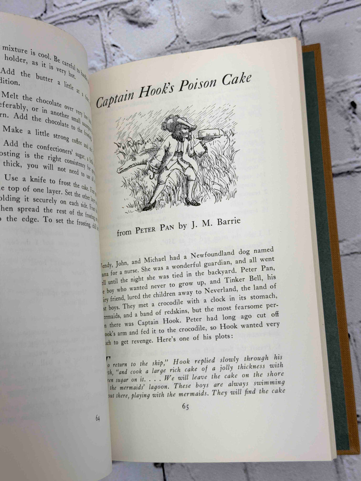 The Storybook Cookbook by Carol MacGregor, 1967 Doubleday hardcover - illustrated recipe page