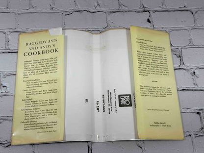 Raggedy Ann and Andy's Cookbook by Nika Hazelton, 1975 Bobbs-Merrill hardcover - dust jacket flaps