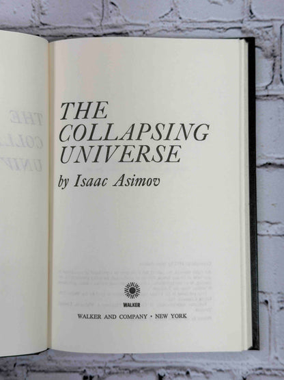 The Collapsing Universe by Isaac Asimov, 1977 Walker and Company hardcover - title page