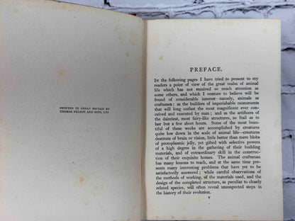 How Animals Work by F. Martin Duncan, 1926 T. C. & E. C. Jack hardcover - printer's imprint and preface