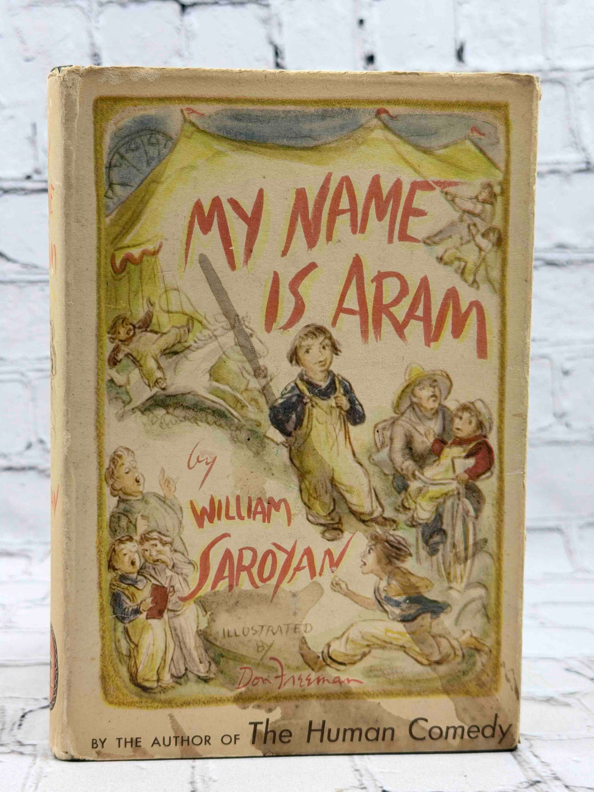 My Name Is Aram by William Saroyan, 1946 World Publishing Company hardcover - dust jacket front