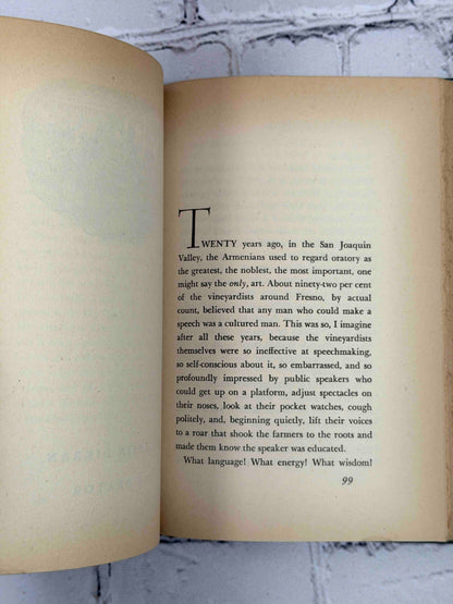 My Name Is Aram by William Saroyan, 1946 World Publishing Company hardcover - sample pages