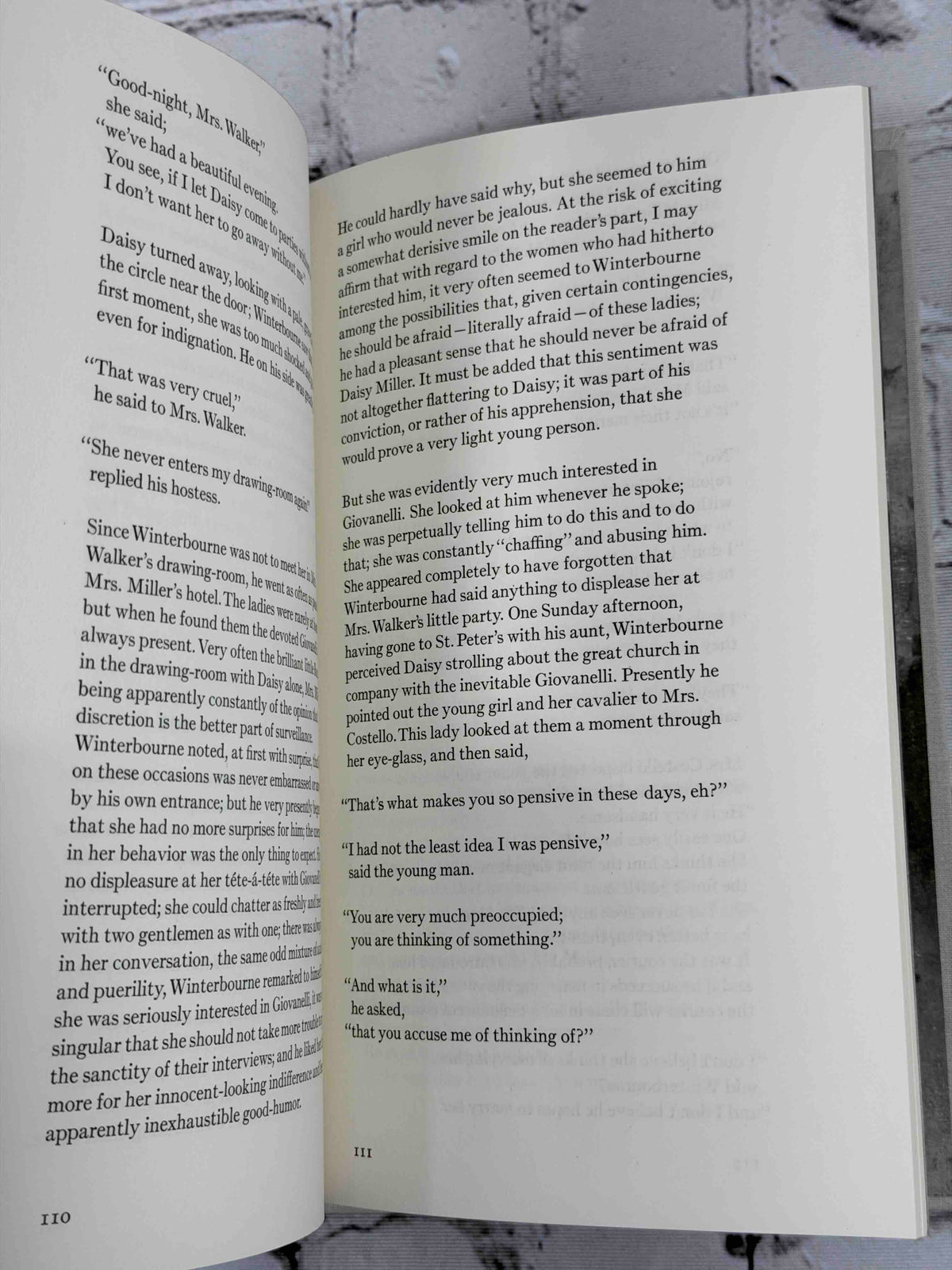 Daisy Miller by Henry James, 1974 Westvaco hardcover - sample pages