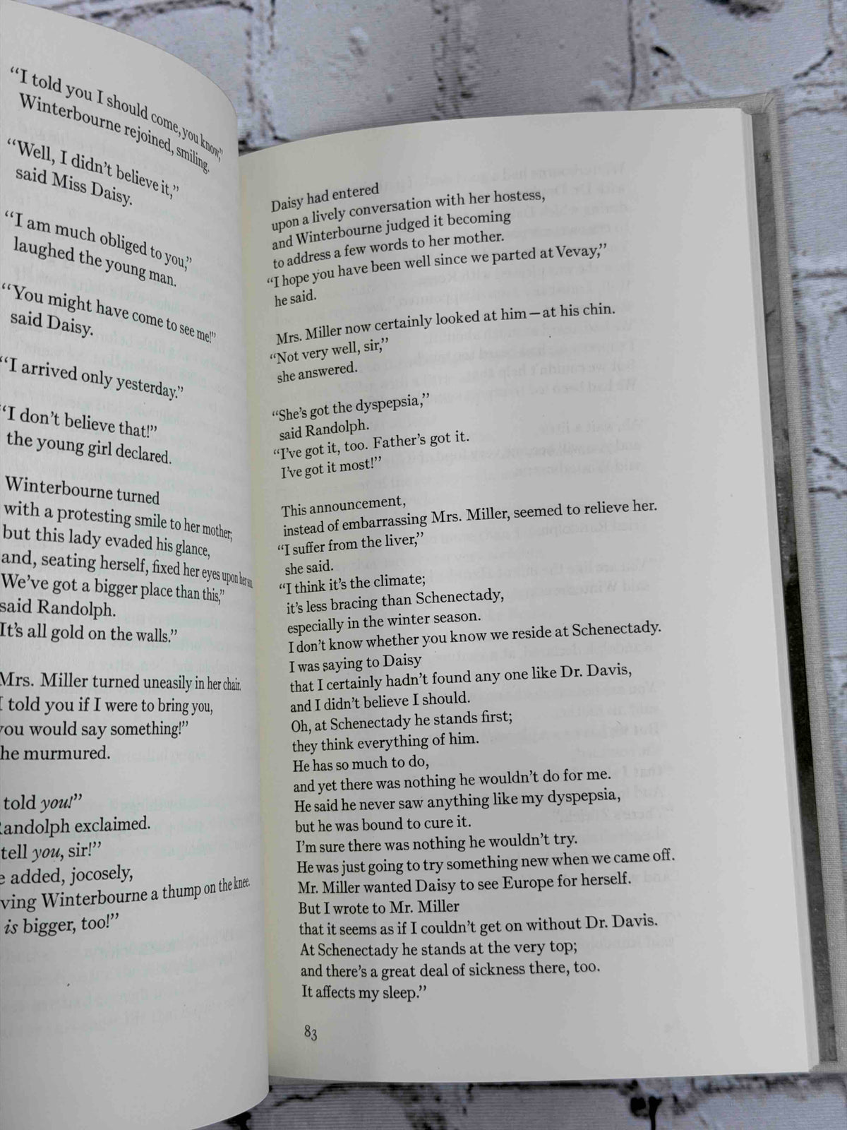 Daisy Miller by Henry James, 1974 Westvaco hardcover - sample pages