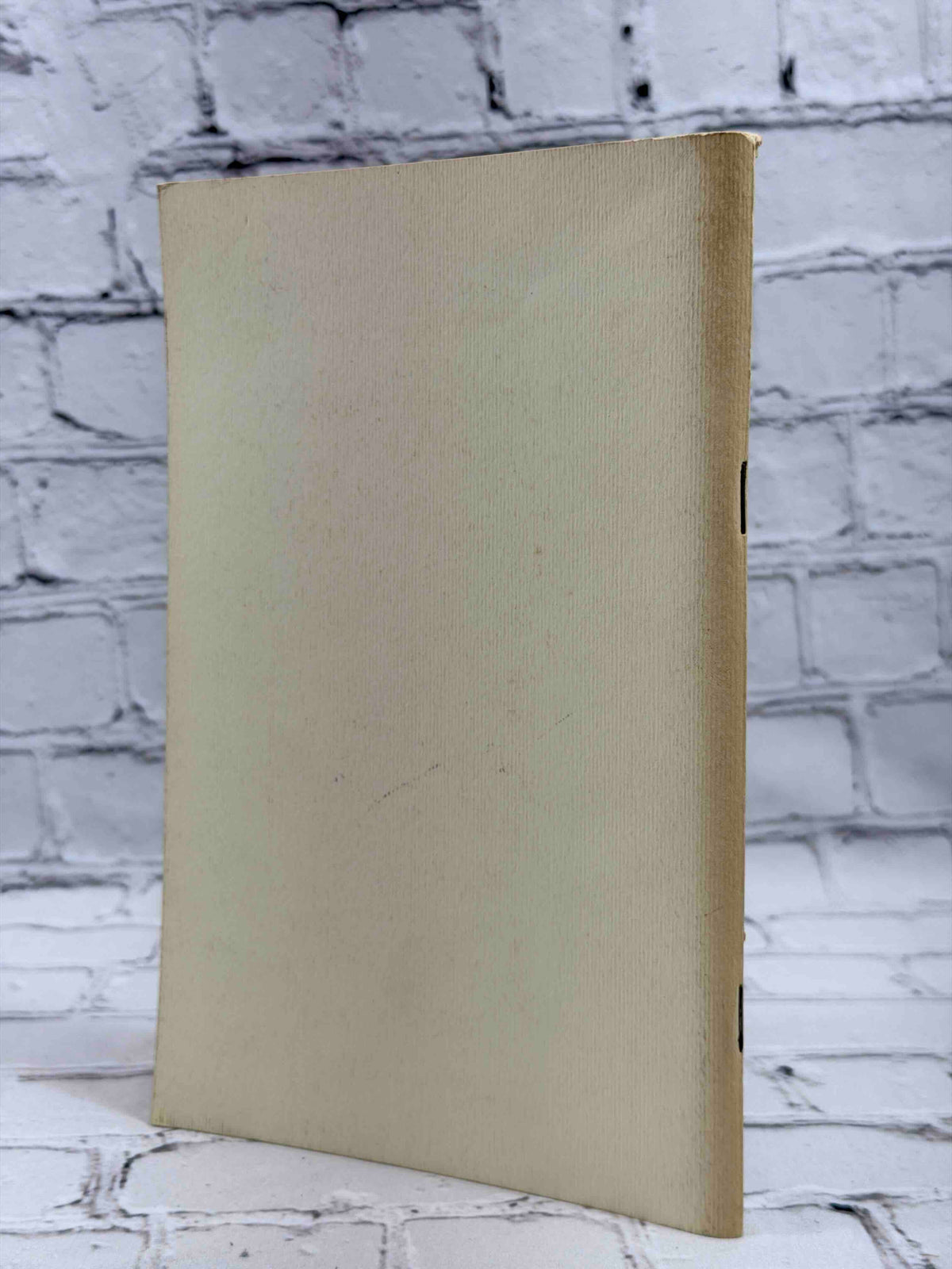Olana: Custom and Receipts, staple-bound recipe booklet - rear cover