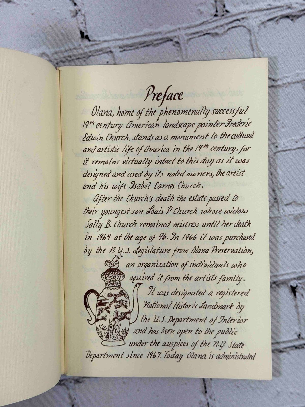 Olana: Custom and Receipts, staple-bound recipe booklet - preface