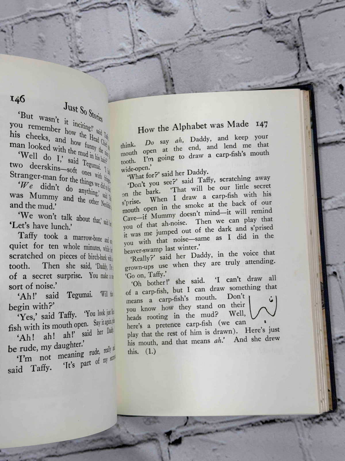 Just So Stories by Rudyard Kipling, Doubleday hardcover - sample pages