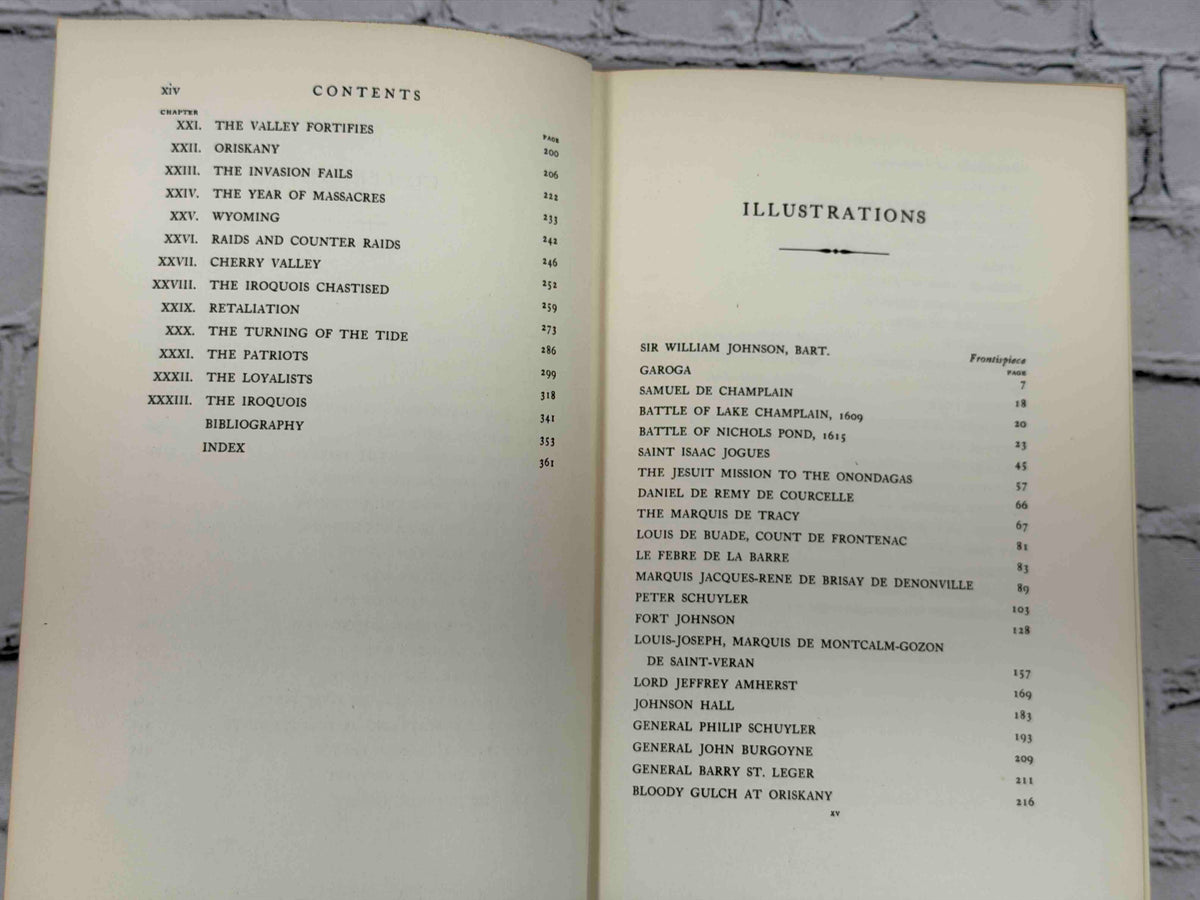 The Bloody Mohawk by T. Wood Clarke, 1940 Macmillan hardcover - contents and illustrations
