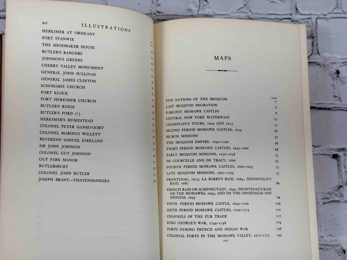 The Bloody Mohawk by T. Wood Clarke, 1940 Macmillan hardcover - list of illustrations and maps