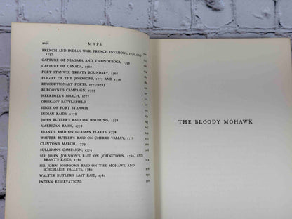 The Bloody Mohawk by T. Wood Clarke, 1940 Macmillan hardcover - list of maps