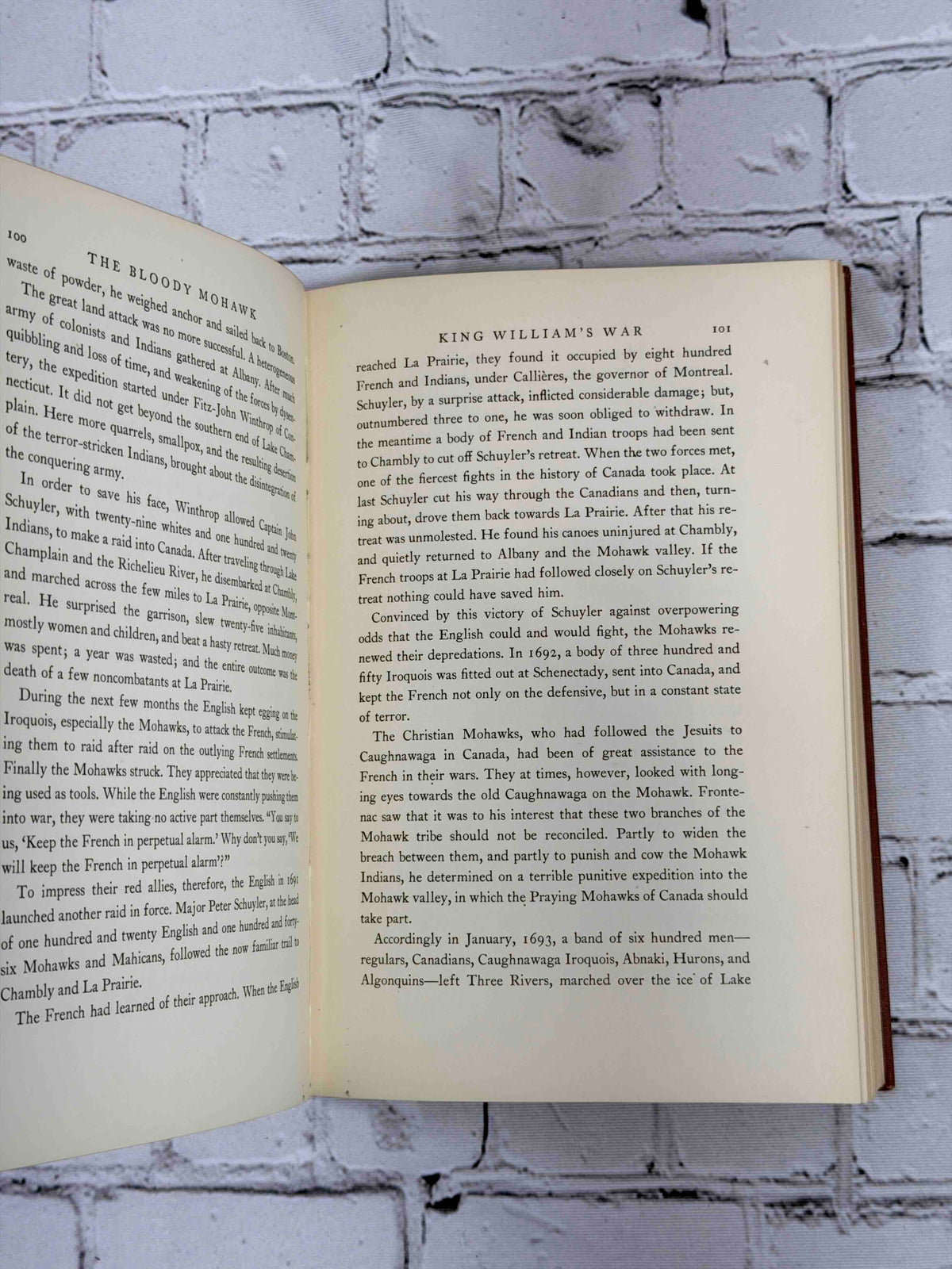 The Bloody Mohawk by T. Wood Clarke, 1940 Macmillan hardcover - sample pages