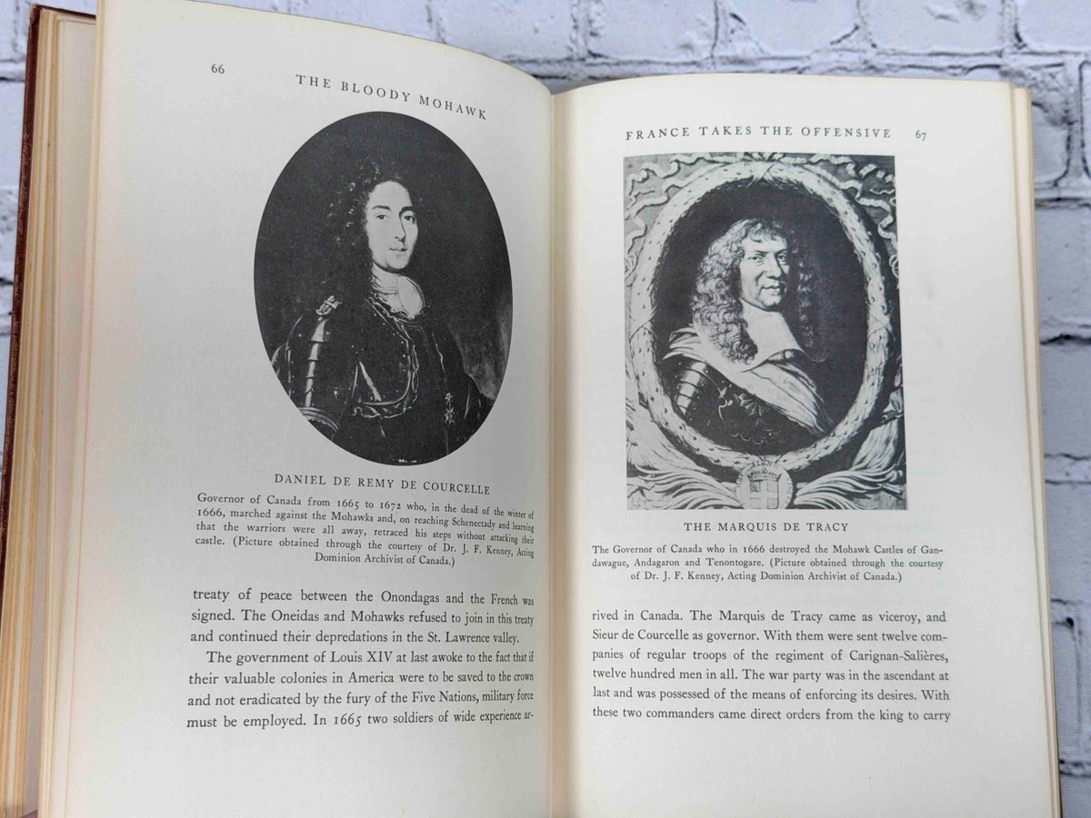 The Bloody Mohawk by T. Wood Clarke, 1940 Macmillan hardcover - portrait plates