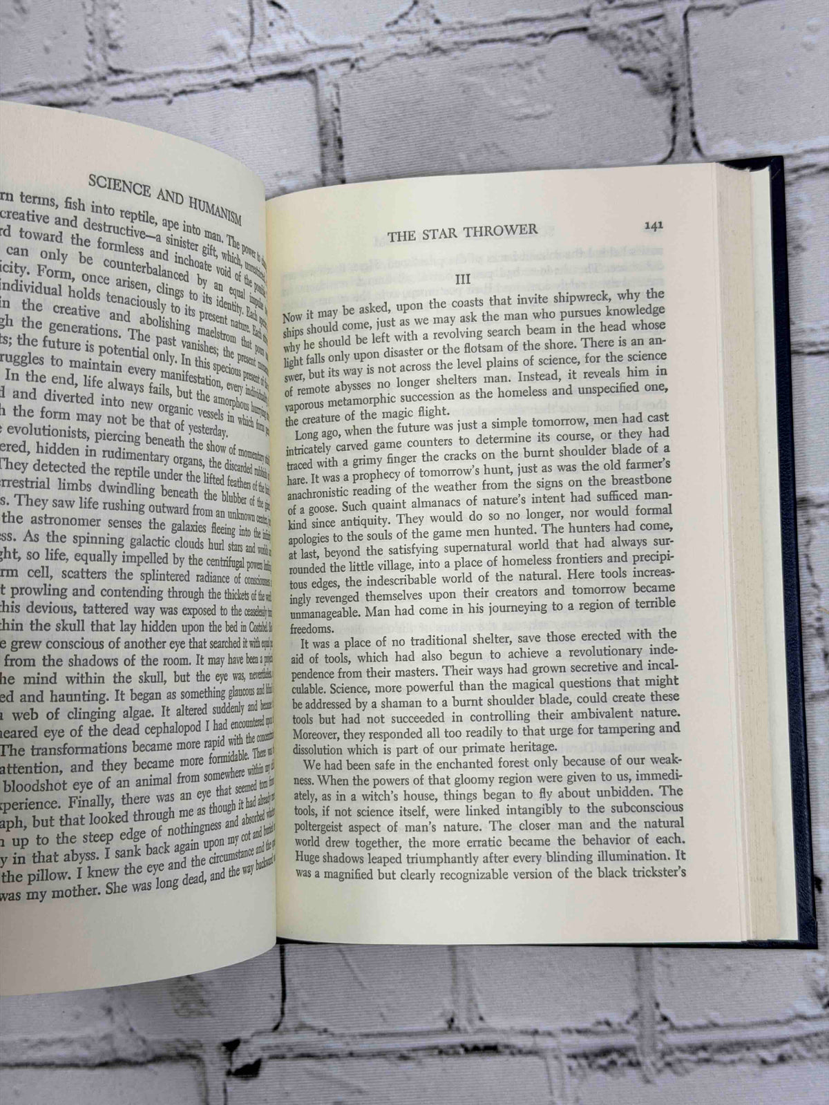 The Star Thrower by Loren Eiseley, 1978 Times Books hardcover - sample pages