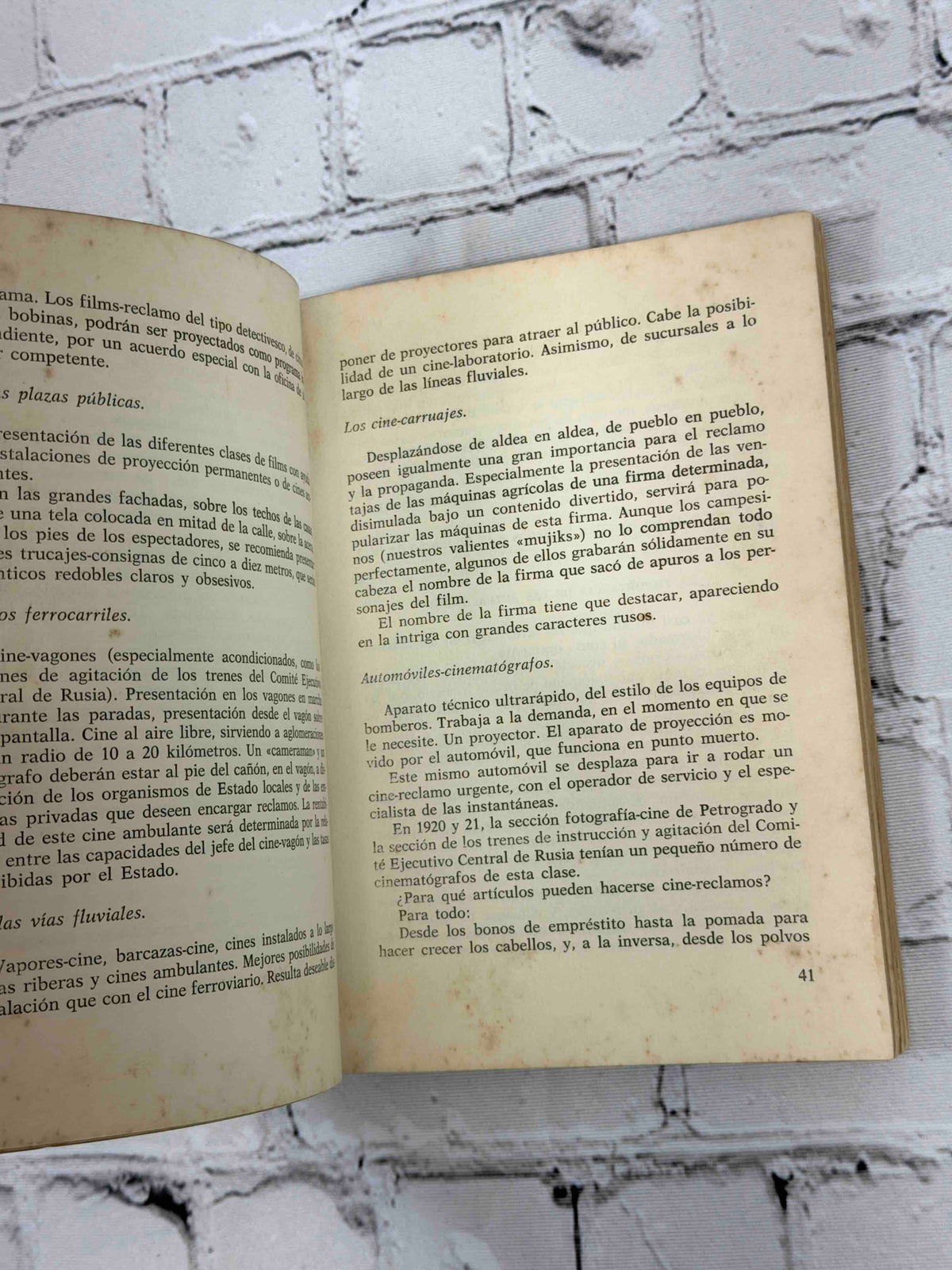 El Cine Ojo by Dziga Vertov, 1973 Editorial Fundamentos paperback - sample pages