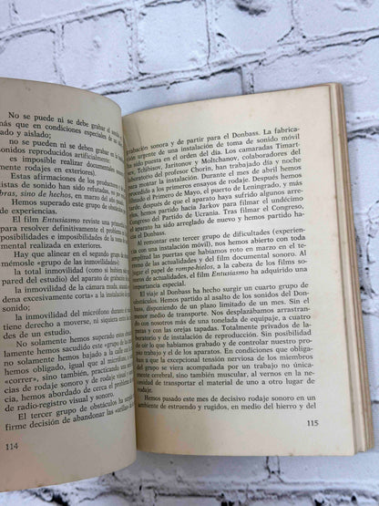 El Cine Ojo by Dziga Vertov, 1973 Editorial Fundamentos paperback - sample pages
