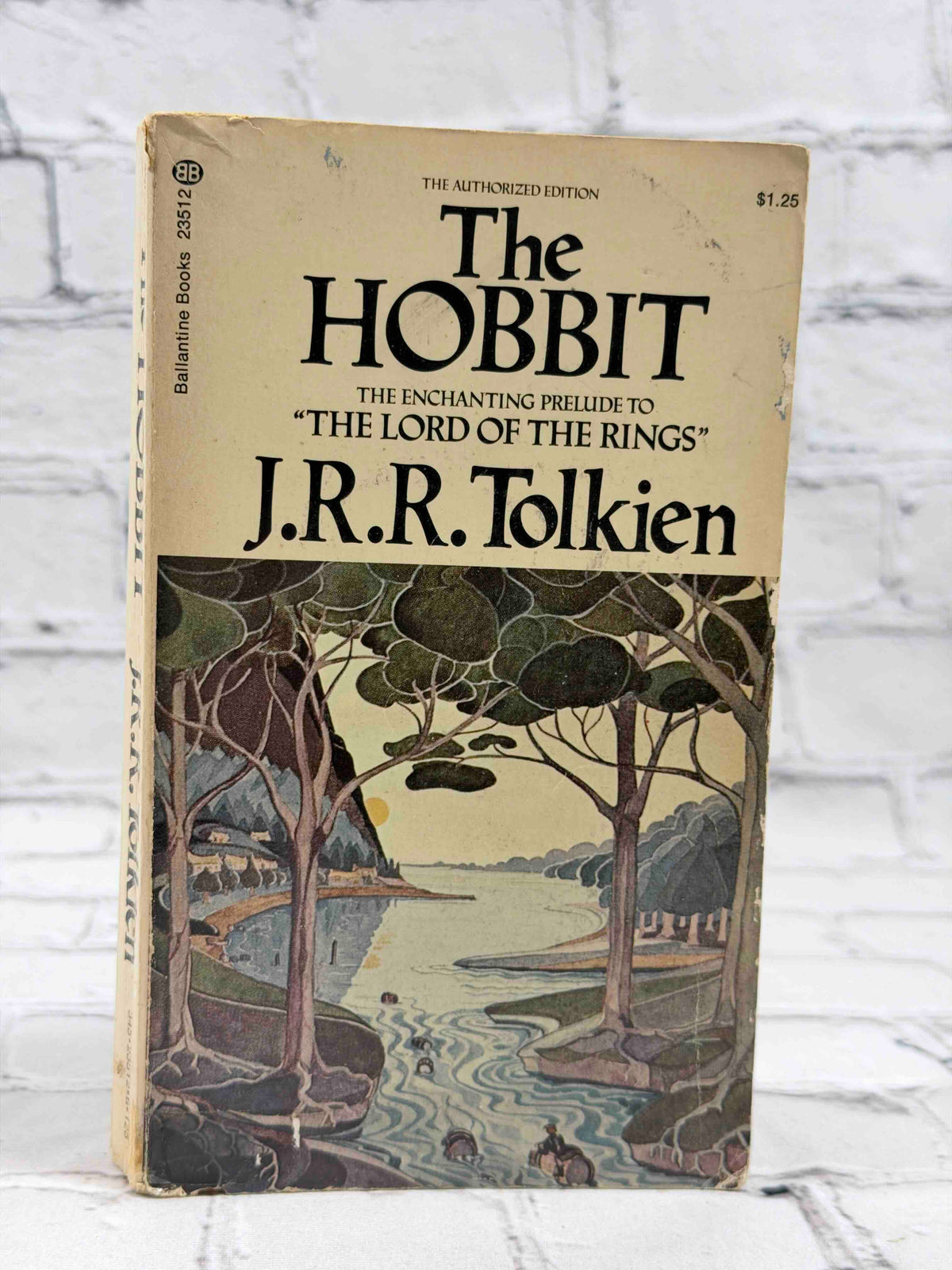 The Hobbit by J. R. R. Tolkien, 1973 Ballantine Books paperback - front cover