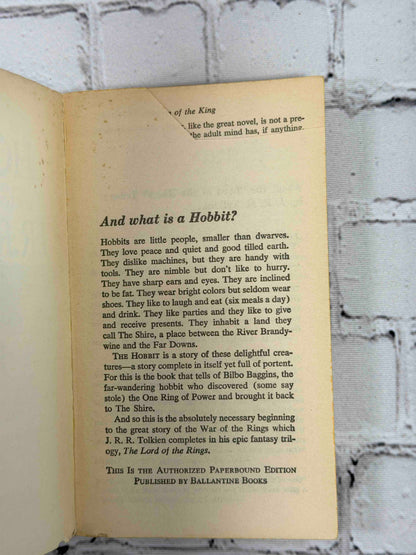 The Hobbit by J. R. R. Tolkien, 1973 Ballantine Books paperback - first page