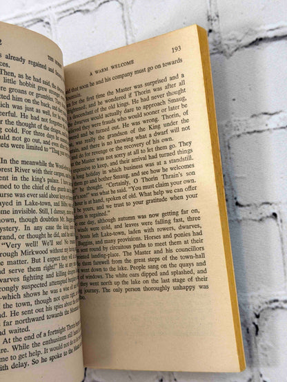 The Hobbit by J. R. R. Tolkien, 1973 Ballantine Books paperback - sample pages