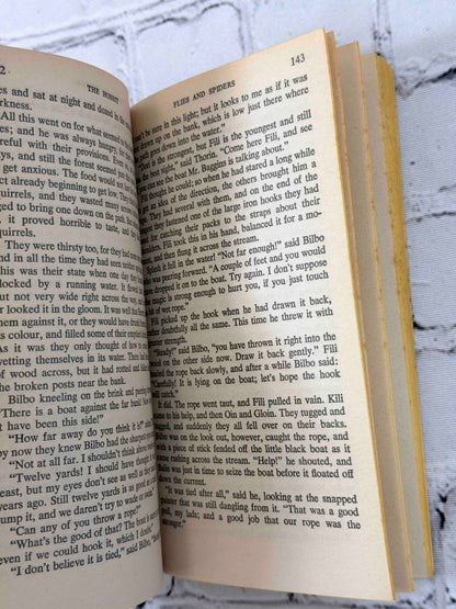 The Hobbit by J. R. R. Tolkien, 1973 Ballantine Books paperback - sample pages