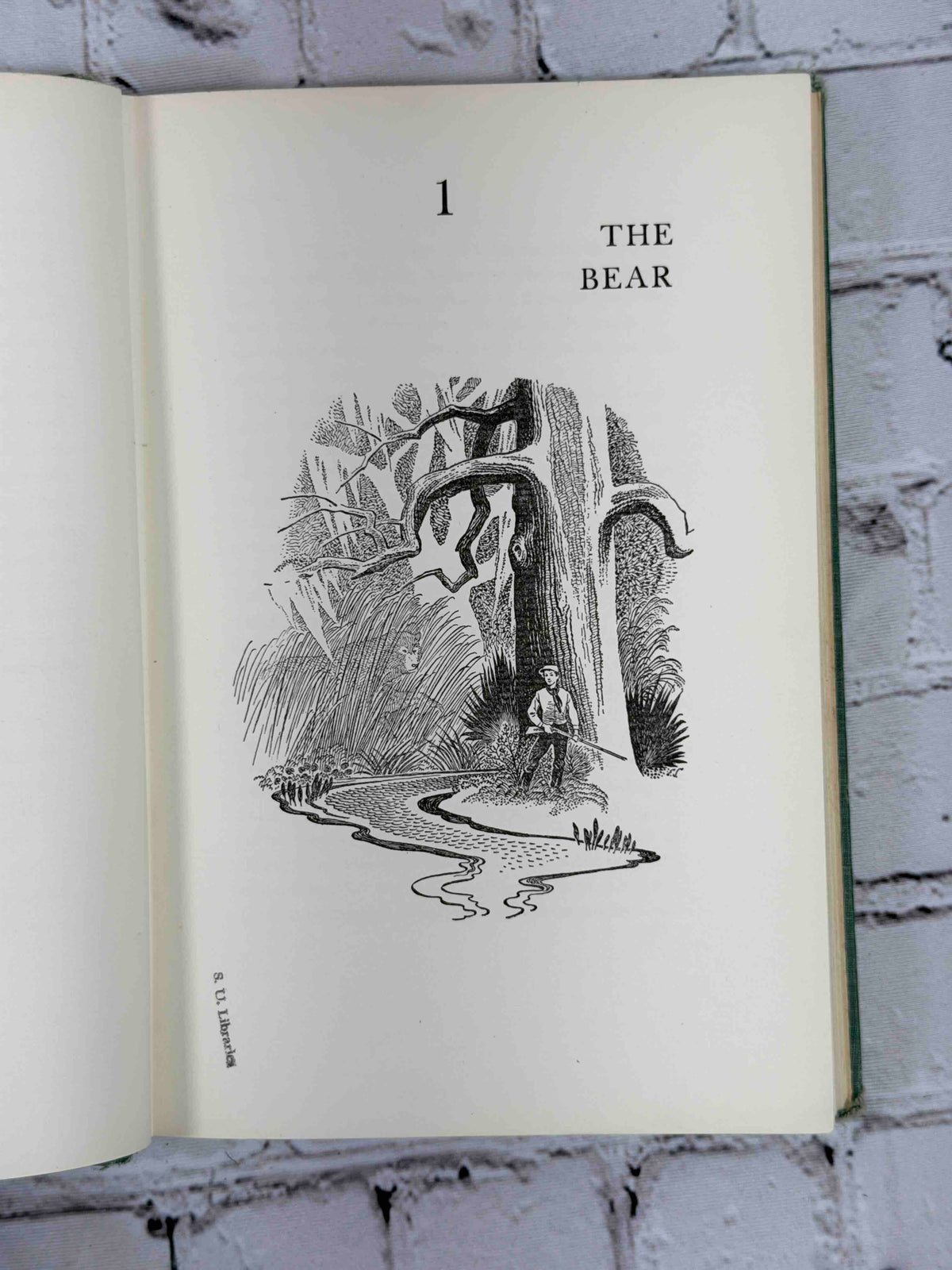 Big Woods by William Faulkner, 1955 Random House hardcover - illustrated section title