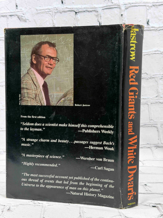 Red Giants and White Dwarfs by Robert Jastrow, 1979 W. W. Norton hardcover - dust jacket rear and spine