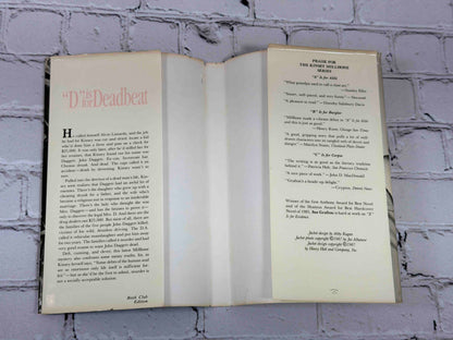 D Is for Deadbeat by Sue Grafton, 1987 Henry Holt hardcover - dust jacket flaps